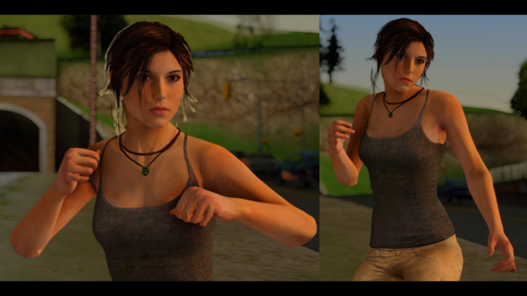 Lara Croft rottr gta 1