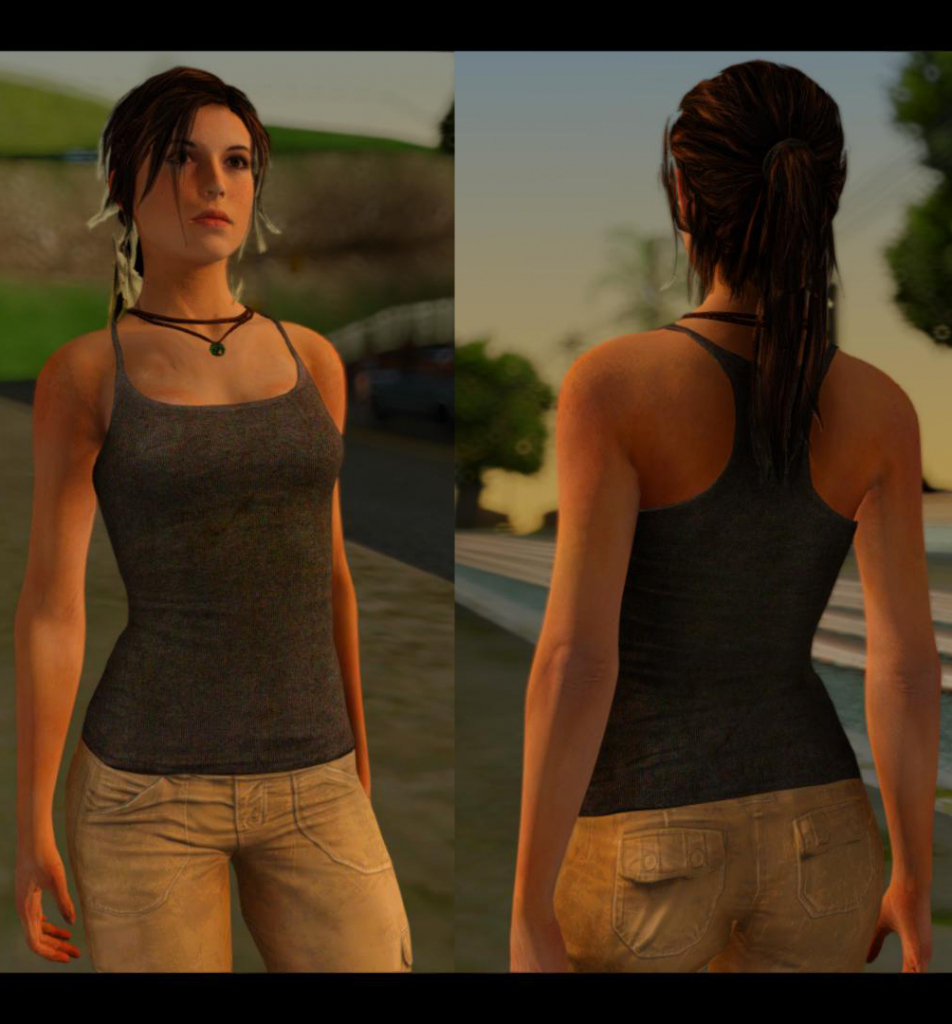 Lara Croft rottr gta 3